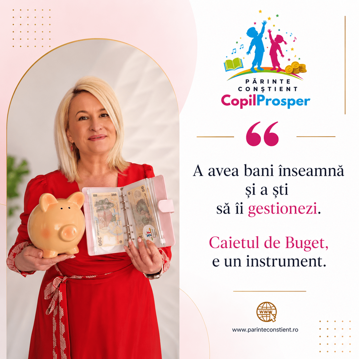 Cum explicam copiilor ce sunt banii. Caietul de buget.